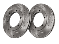 Bremsscheiben vorne, gelocht (Paar). Porsche 911 / 930 / 924 / 944 - 477405083D, 91135104120 - 911 351 041 20 rd